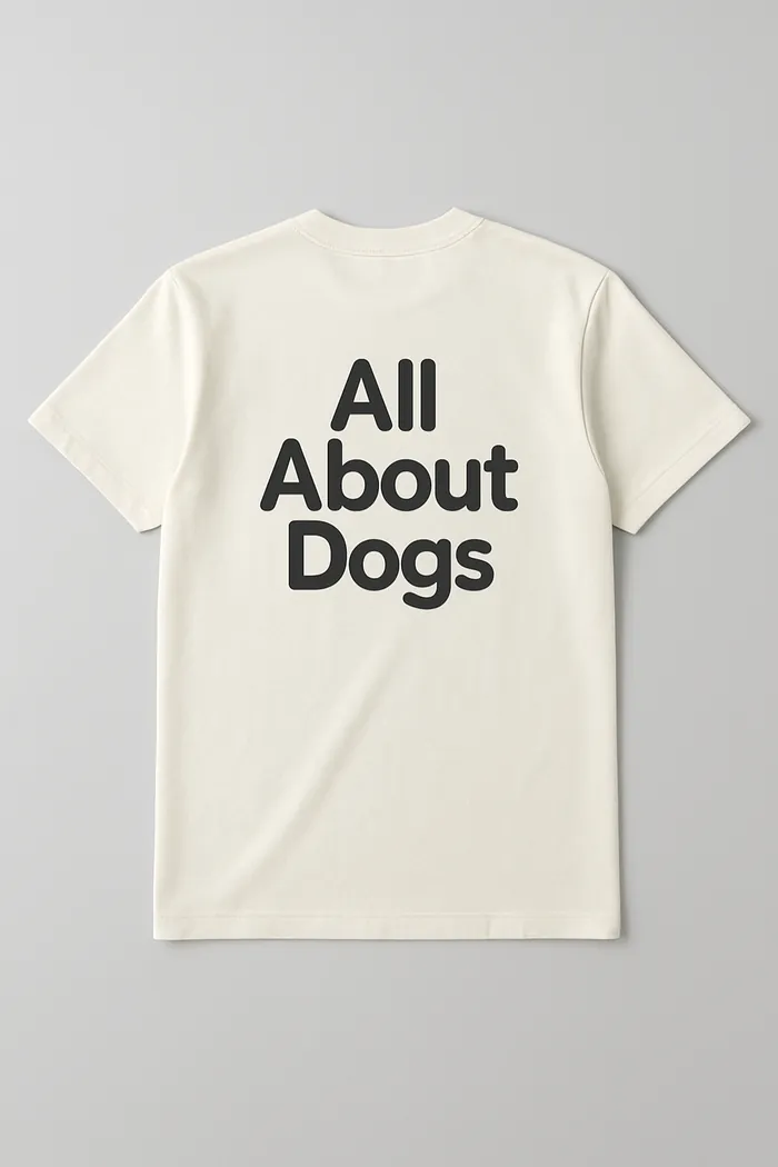 Modern minimal merch concept — Back